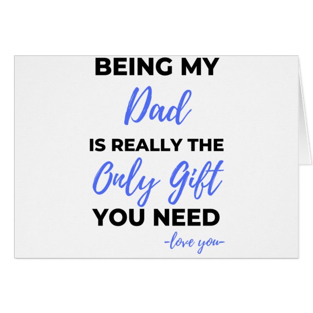 Mein Vater zu sein ist wirklich das einzige Gesche (Vorderseite (Horizontal))