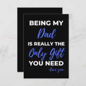 Mein Vater zu sein ist wirklich das einzige Gesche Dankeskarte (Vorne/Hinten)