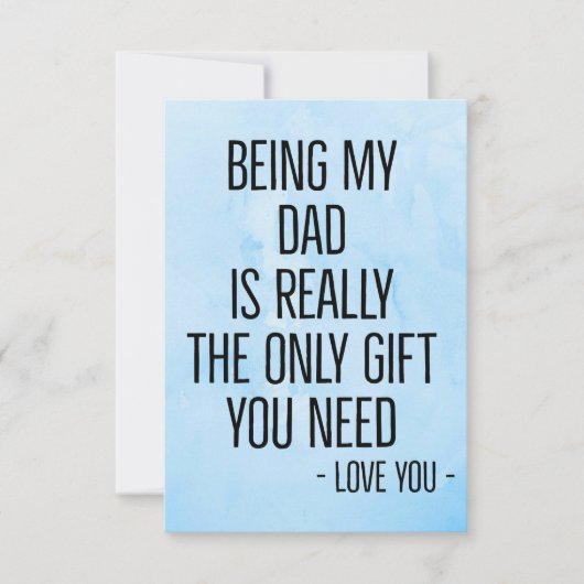 Mein Vater zu sein ist wirklich das einzige Gesche Dankeskarte (Vorderseite)