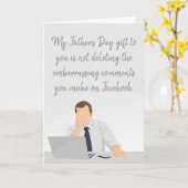 Mein Vatertag Geschenk für Sie Karte (Gelbe Blume)