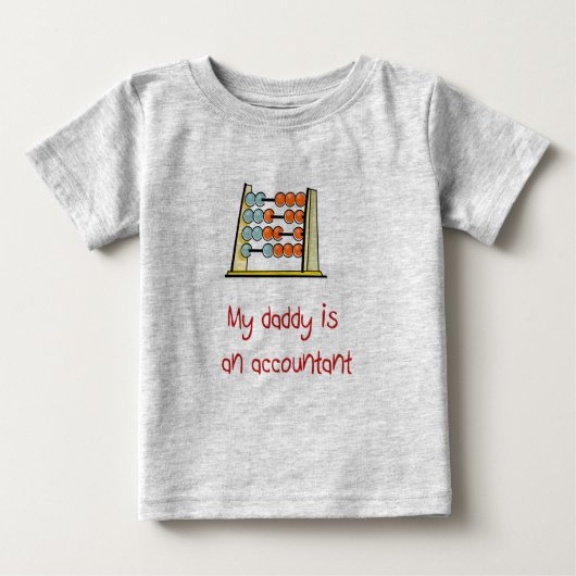 Mein Vati ist ein Buchhalter-Baby-T - Shirt (Vorderseite)