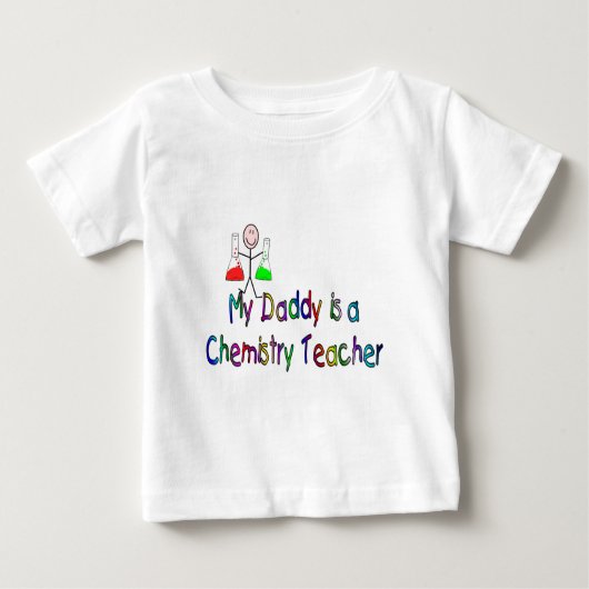 Mein Vati ist ein Chemie-Lehrer Baby T-shirt (Vorderseite)