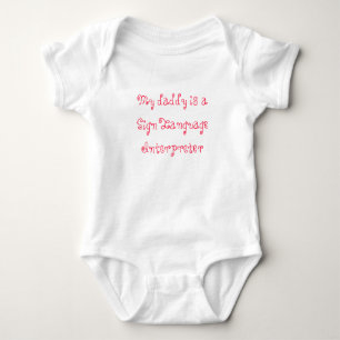Mein Vati ist ein Gebärdensprache-Interpret Baby Strampler