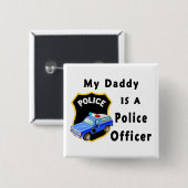Mein Vati ist ein Polizeibeamte Button (Vorne & Hinten)