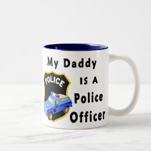 Mein Vati ist ein Polizeibeamte Zweifarbige Tasse