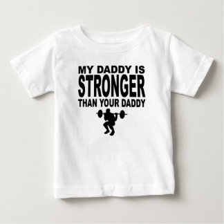 Mein Vati ist stärker als Ihr Vati Baby T-shirt