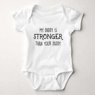 Mein Vati ist stärkerer Bodysuit Baby Strampler