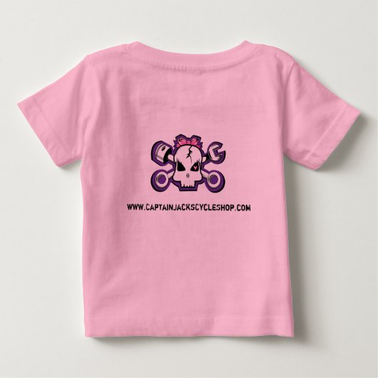 Mein Vatiisa-Radfahrer Baby T-shirt (Rückseite)