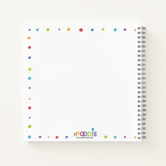 MEIN VEGANES COOKBOOK-Blank-Rezept-Notebook Notizblock (Rückseite)