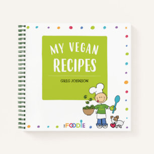 MEIN VEGANES RECIPS Personalisiertes Kochbuch zum Notizblock