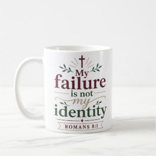 Mein Versagen ist nicht meine Identität Biblische  Kaffeetasse