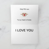 Mein Versprechen an Sie. Karte (Innenseite)