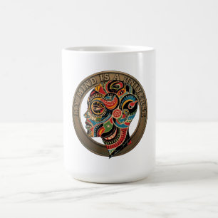 Mein Verstand ist ein Universum Vintage-Psychedeli Kaffeetasse