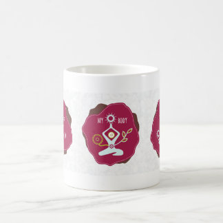 Mein Verstand, mein Körper, meine Soul-weißer Kaffeetasse