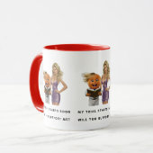 Mein Versuch beginnt bald Tasse (Vorderseite Links)