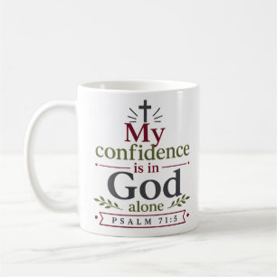 Mein Vertrauen liegt allein in Gott, christliche I Kaffeetasse