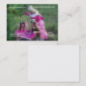 Mein verzauberter Besuch Visitenkarte (Vorne/Hinten)