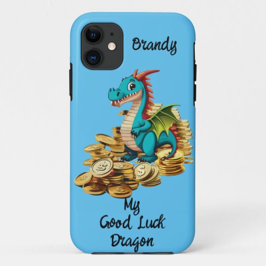 Mein Viel Glück Dragon kann individuell angepasst Case-Mate iPhone Hülle (Rückseite)