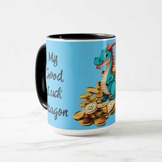 Mein Viel Glück Dragon kann individuell angepasst Tasse (Vorderseite Links)