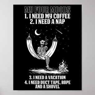 Mein vierjähriges Halloween-Kostümtrinken Poster