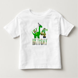 Mein viertes Geburtstags-Dinosaurier-Party Kleinkind T-shirt