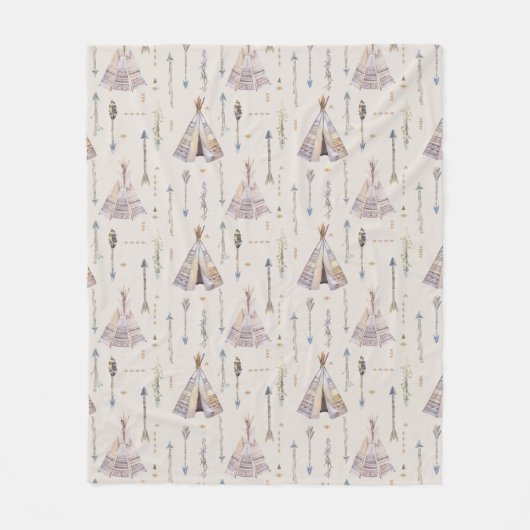 Mein Village Teepee Fleecedecke (Vorderseite)