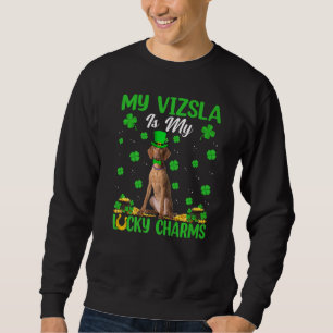 Mein Vizsla ist mein Glücksbringer Vizsla Dog St P Sweatshirt