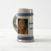 Mein Vizsla, Vizslas Felsen-Tasse Bierglas (Vorderseite Links)