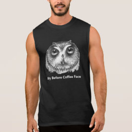 Mein Vor-Kaffee-Gesicht Vintag Marsh Owl T-Shirt