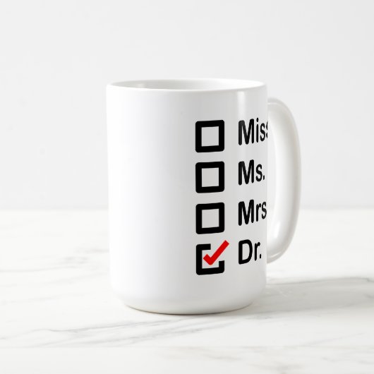 Mein Vorname ist Arzt Kaffeetasse (VorderseiteRechts)