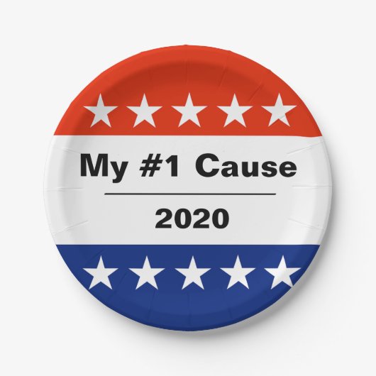 Mein Wahlthema 2020 Pappteller (Vorderseite)