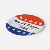 Mein Wahlthema 2020 Pappteller (Schrägansicht)