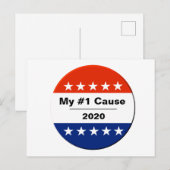Mein Wahlthema 2020 Postkarte (Vorne/Hinten)