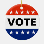 Mein Wahlthema 2024 Keramik Ornament (Hinten)