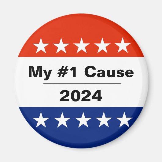 Mein Wahlthema 2024 Magnet (Vorne)