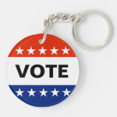 Mein Wahlthema 2024 Schlüsselanhänger (Rückseite)