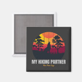 Mein Wanderpartner hat vier Beine Magnet (Vorderseite/Rückseite)