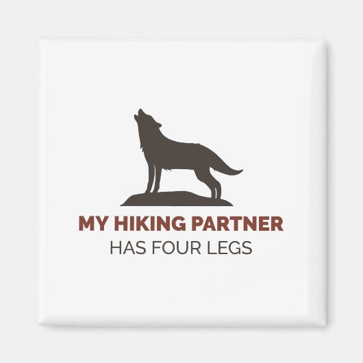 Mein Wanderpartner hat vier Beine Magnet (Vorne)