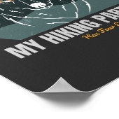 Mein Wanderpartner hat vier Beine Poster (Ecke)