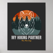 Mein Wanderpartner hat vier Beine Poster (Vorne)