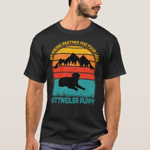 Mein Wanderpartner hat vier Beine Rottweiler Welpe T-Shirt