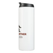 Mein Wanderpartner hat vier Beine Thermosbecher (Nach rechts gedreht)