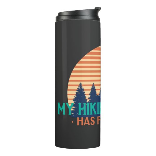 Mein Wanderpartner hat vier Beine Thermosbecher (Nach links gedreht)