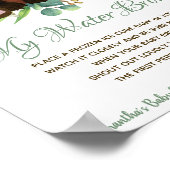 Mein Wasser Broke Spiel Baby Dusche Schild Red Pan (Ecke)