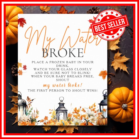 MEIN WASSERBROKE Baby Duschgel ein wenig Pumpkin Poster