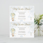 Mein Wasserbroke! Baby Shower Game (Stehend Vorderseite)