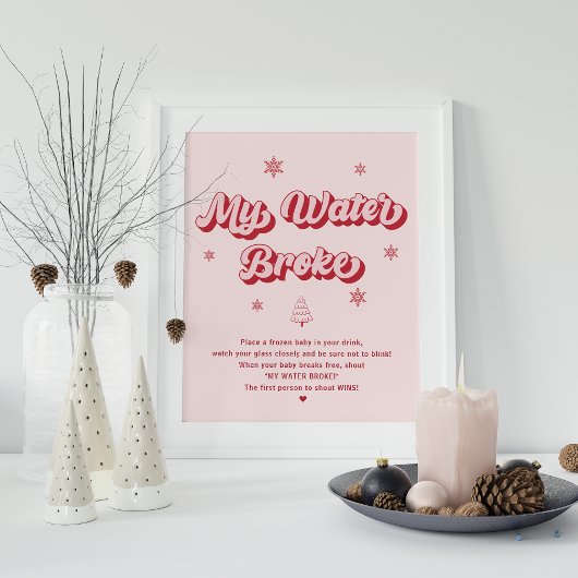 Mein Water Broke Weihnachtsduschenspiel Poster