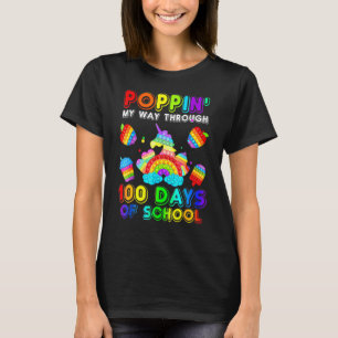 Mein Weg durch 100 Schultage mit Pop It F T-Shirt