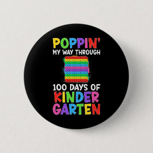 Mein Weg durch 100 Tage Kindergartenstudenten Ki Button