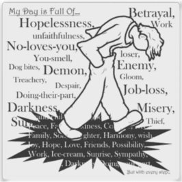 Mein Weg ist mein eigener1 Aufkleber